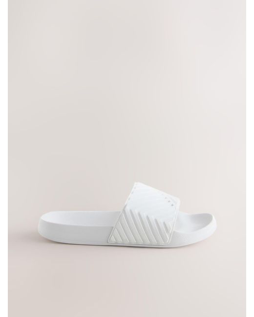 Next Natural Moulded Sliders for men