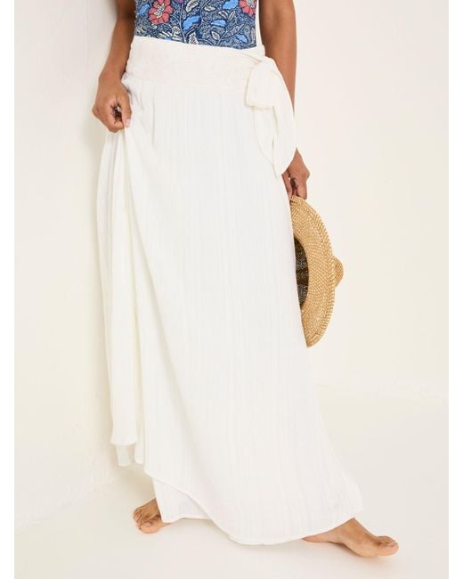 FatFace White Fatface Beachwear Wrap Skirt