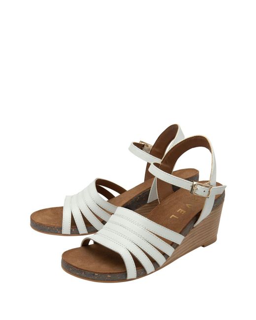Ravel Metallic Leather Wedge Sandals