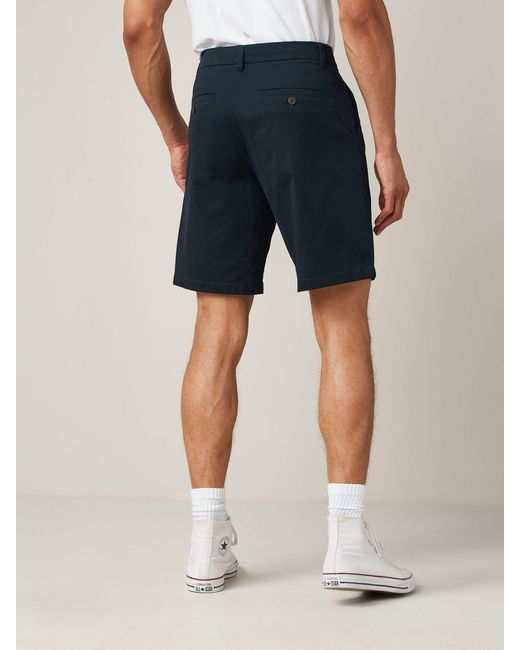 Next Blue Relaxed Fit Stretch Chinos Shorts for men