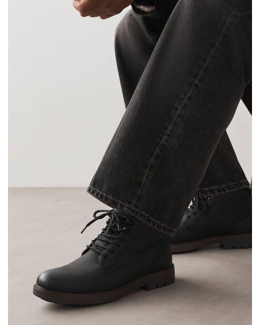 Next Black Borg Lined Chukka Boots for men