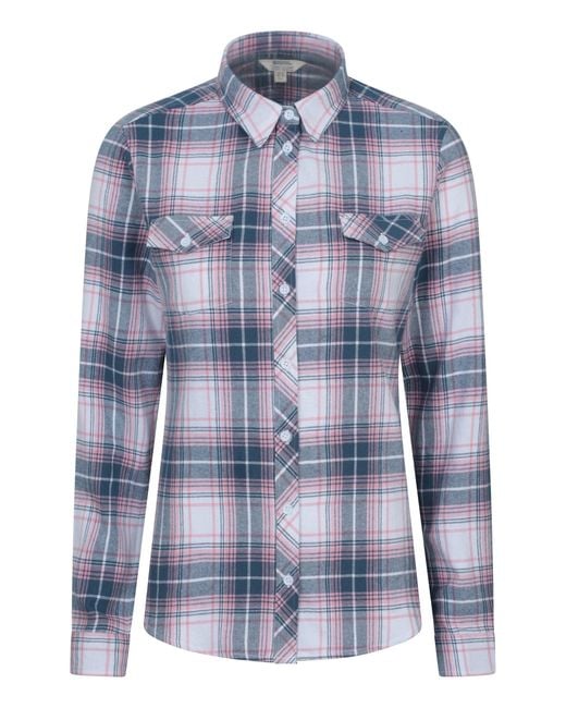 Mountain Warehouse Blue Willow Brushed Flannel Shirt