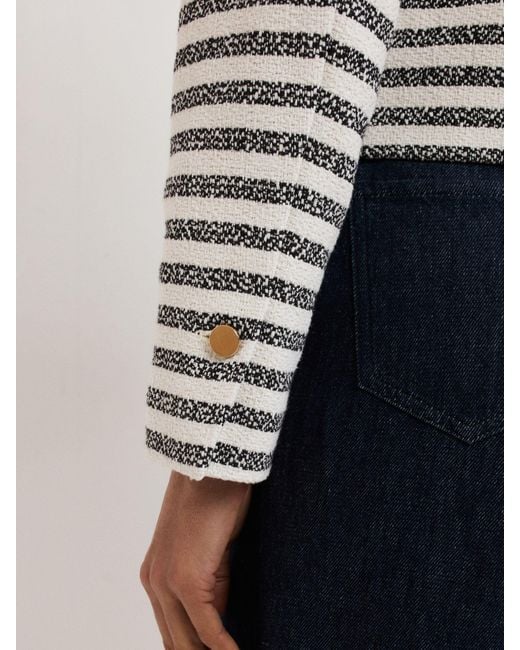 Phase Eight White Phase Eight Neave Stripe Jacket