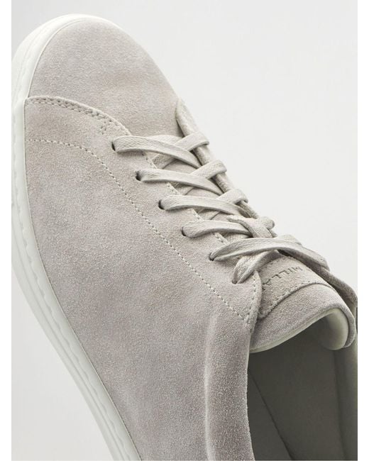 Peter Millar White Vantage Lite Suede Sneakers for men