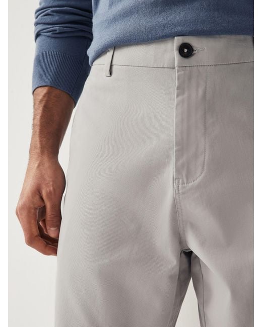Next Gray Straight Fit Stretch Chinos Shorts for men