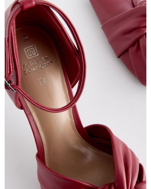 Next Rise Shoes Next Forever Comfort Standard/Wide Fit Leather Knot Point Toe Heel ...