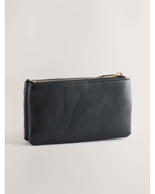 Next Gray Zip Close Purse