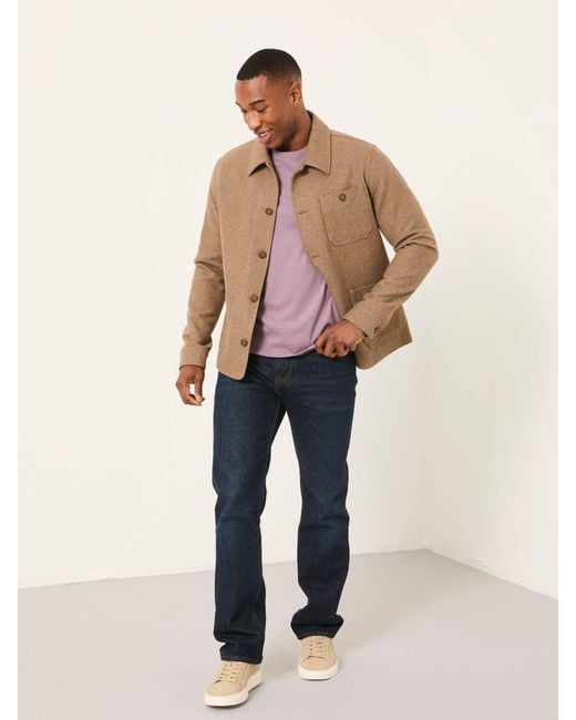 FatFace Natural Fatface Herringbone Worker Jacket for men