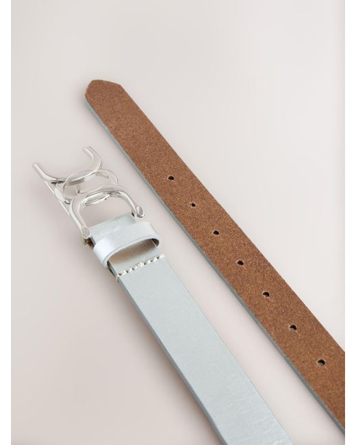 Next Natural Regular Statement Buckle Leather Belt