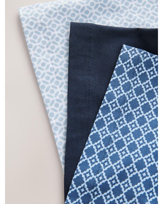 Next Blue Regular Fit Short Sleeve Jersey Polo Shirts 3 Pack for men