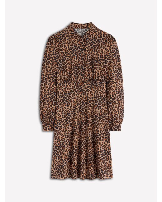 Boden Brown Orla Short Jersey Shirt Dress