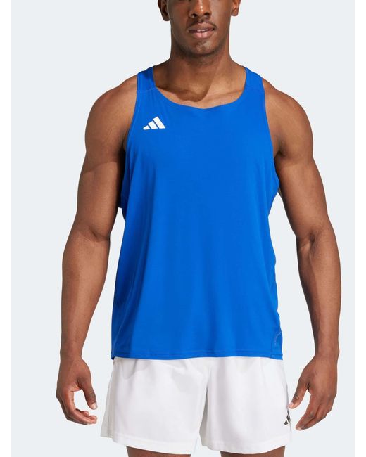 Adidas Adizero Essentials Running Tanktop in Blue für Herren