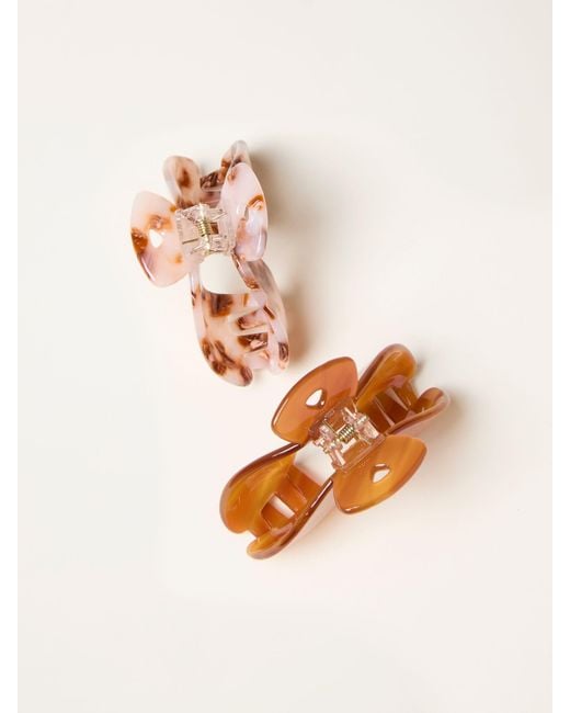 FatFace Pink Fatface 2 Pack Resin Clips
