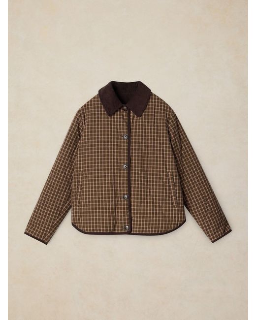 White Stuff Brown Arden Reversible Jacket