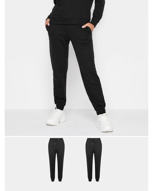 PixieGirl Petite Black Pixiegirl Petite Basic Joggers 2 Pack