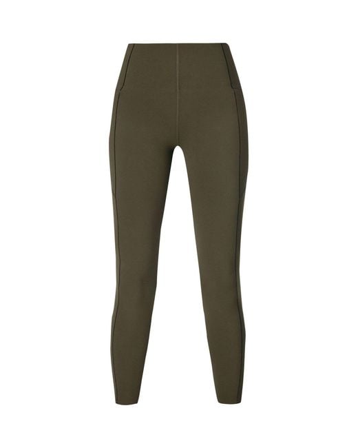 Sweaty Betty Green Full Length Power Ultrasculpt 7/8 High Waist Leggings