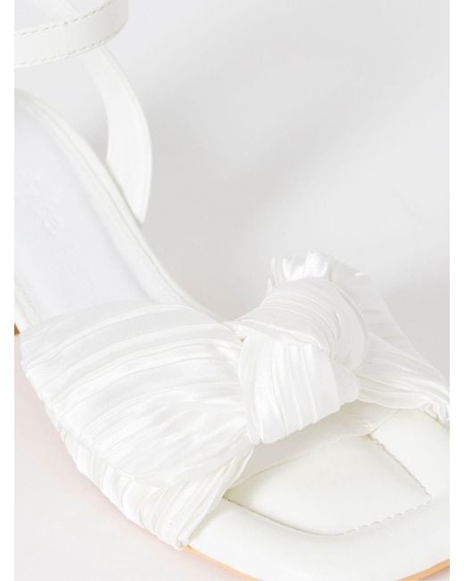 Simply Be Natural Wide Fit Side Bow Low Block Heels