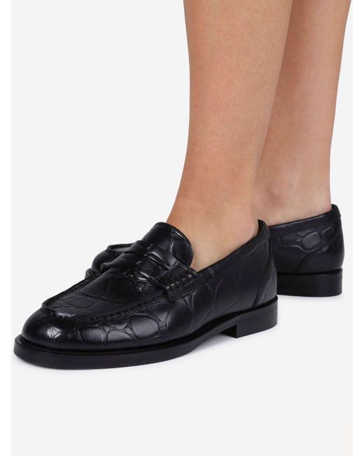 Bronx Black Transit Leather Loafers