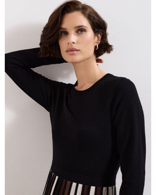 Phase Eight Brown Maci Pleated Dress