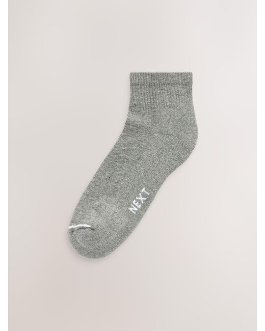 Next Black Cushioned Mid Trainer Socks for men