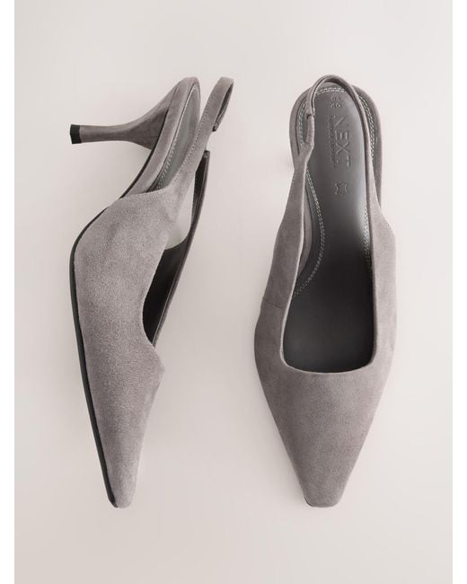 Next Natural Forever Comfort Chisel Toe Slingback Heels