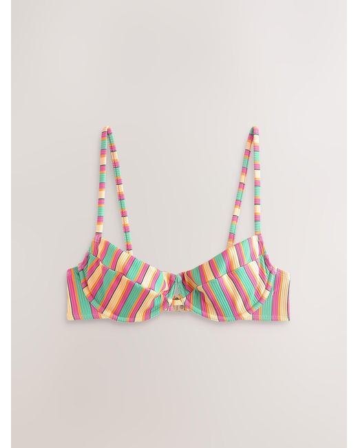 Self Multicolor Wired Cup Bikini