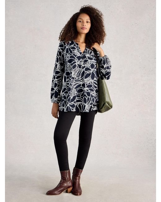 White Stuff Blue Phoebe Tunic