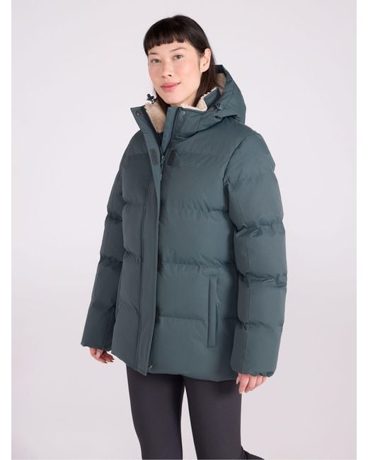 Mountain Warehouse Blue Snow Borg Lined Padded Jacket