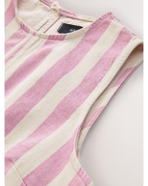 Next Pink Denim Shell Top