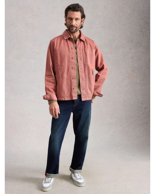 White Stuff Pink Westgate Workwear Jacket for men