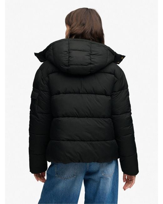 Superdry Black Premium Ripstop Puffer Jacket