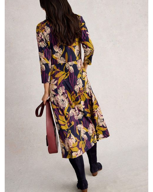 White Stuff Multicolor Rua Jersey Shirt Dress