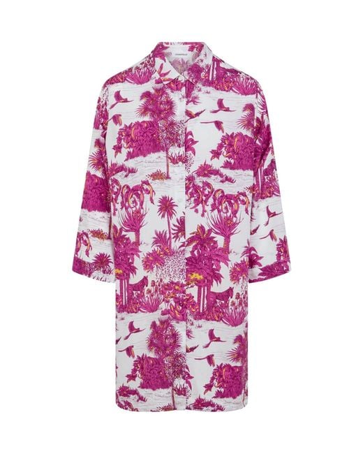 Chantelle Pink Passionate Long Sleeve Beach Shirt