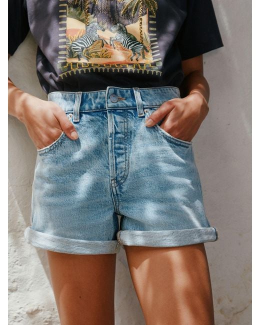 Next Blue Denim Shorts