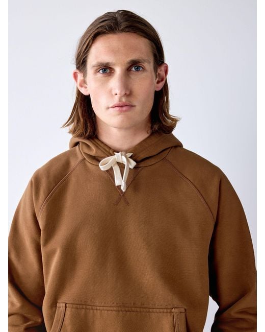 Next Brown Tan Soft Loopback Overhead Hoodie for men