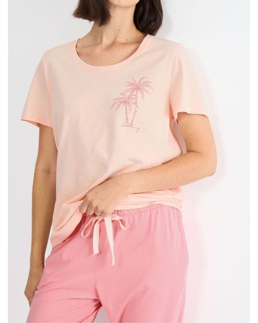 Triumph Pink Pyjamas Set