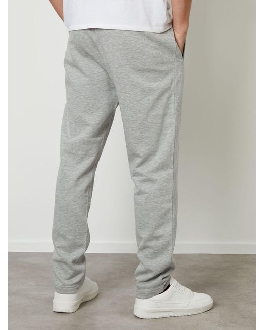 Threadbare Gray Straight Leg Joggers for men