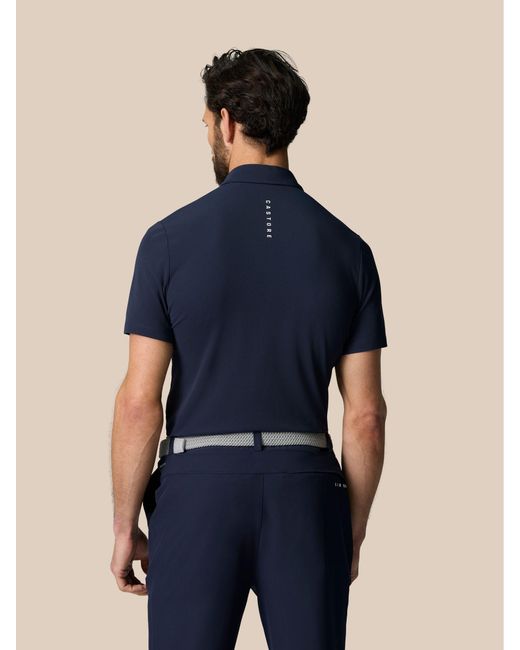 Castore Blue Club Essential Golf Polo Shirts for men