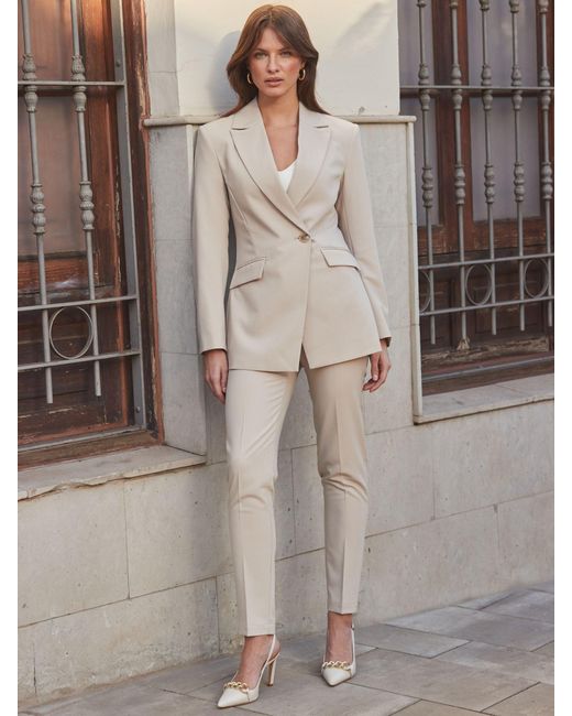 Sosandar Brown Taillierter Blazer