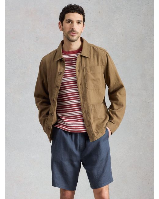 White Stuff Natural Westgate Linen Blend Jacket for men