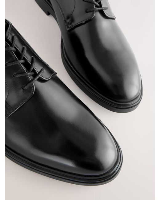 Next Black Derby Shoes for men