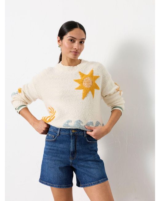 FatFace Blue Fatface Elsham Denim Shorts
