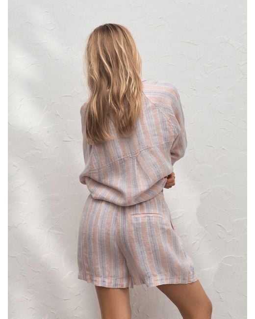 Next Pink 100% Linen Shorts