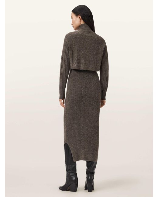 AllSaints Brown Allsaints Sabine Dress