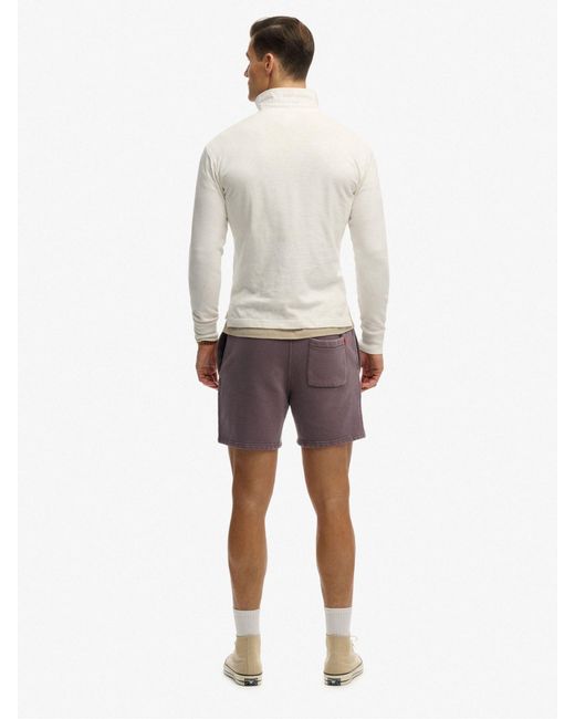 Superdry Purple Micro Logo Shorts for men