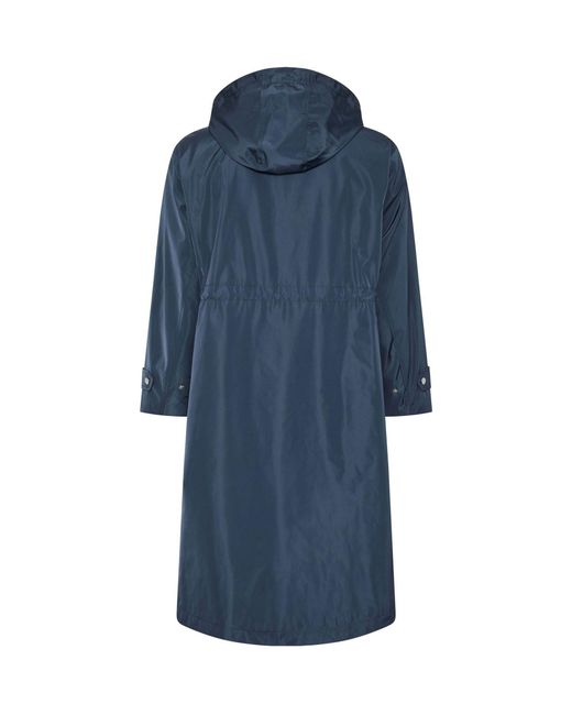Evans Blue Longline Raincoat