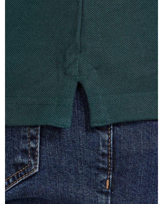 Raging Bull Green Long Sleeve Classic Pique Polo Shirt for men