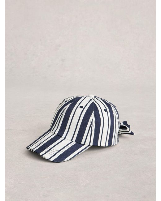 White Stuff White Bow Detail Baseball Cap