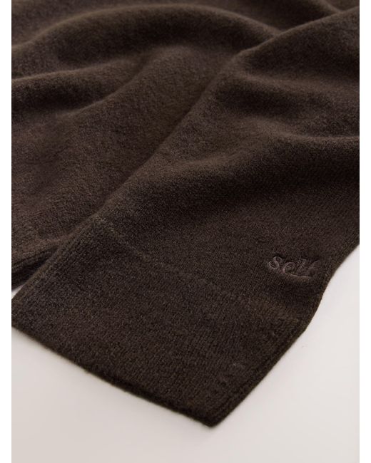 Self Black Knit Jumper
