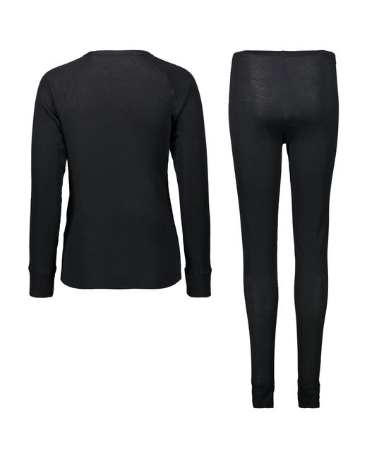 CMP Black Ski Base Layer Set Nero
